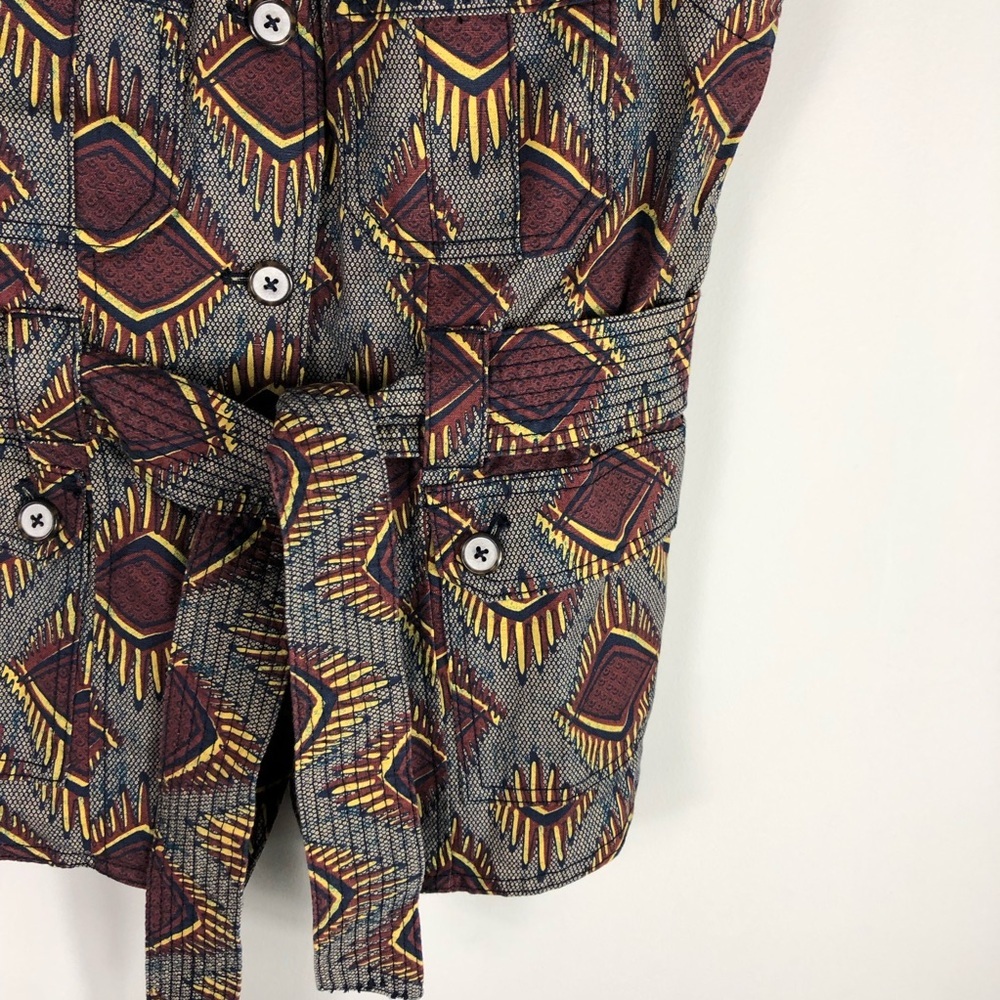 Anthropologie Elevenses Geo Safari Belted Vest - Picture 4 of 8